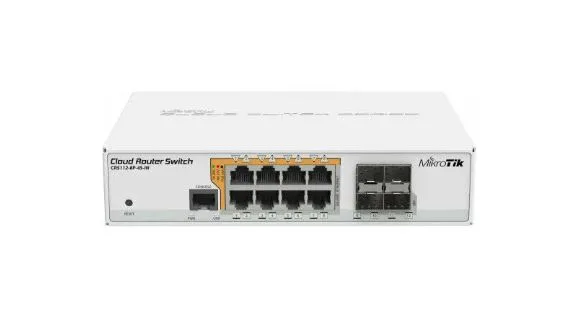 MikroTik CRS112‑8P‑4S‑IN: управляемый коммутатор для гибкой сети