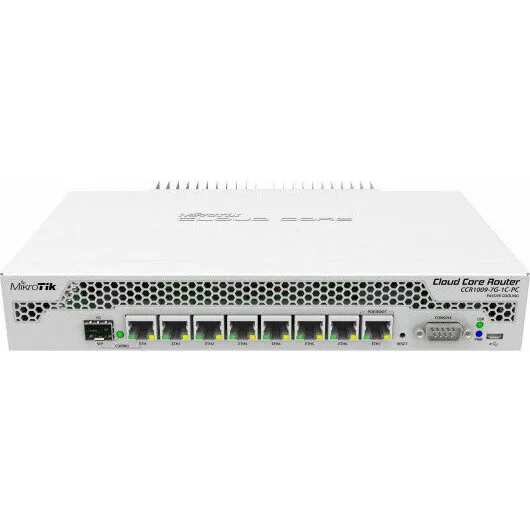 Маршрутизатор MikroTik Cloud Core Router 1009-7G-1C-PC (CCR1009-7G-1C-PC) Маршрутизатор MikroTik Cloud Core Router 1009-7G-1C-PC (CCR1009-7G-1C-PC)