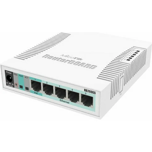 Коммутатор MikroTik RB260GS (CSS106-5G-1S) Коммутатор MikroTik RB260GS (CSS106-5G-1S)