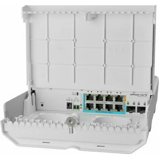 Коммутатор MikroTik netPower Lite 7R (CSS610-1Gi-7R-2S+OUT)