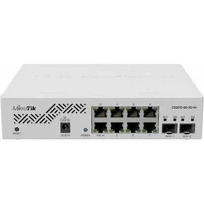Коммутатор MikroTik Cloud Smart Switch 610-8G-2S+IN (CSS610-8G-2S+IN) Коммутатор MikroTik Cloud Smart Switch 610-8G-2S+IN (CSS610-8G-2S+IN)