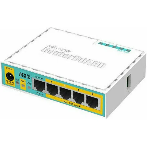 Маршрутизатор MikroTik hEX PoE lite (RB750UPr2) Маршрутизатор MikroTik hEX PoE lite (RB750UPr2)