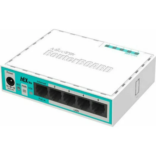 Маршрутизатор MikroTik hEX lite (RB750r2) Маршрутизатор MikroTik hEX lite (RB750r2)