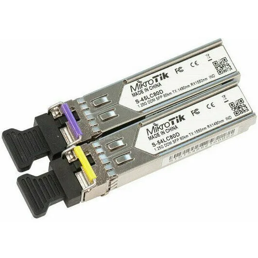 Оптические SFP модули MikroTik S-4554LC80D