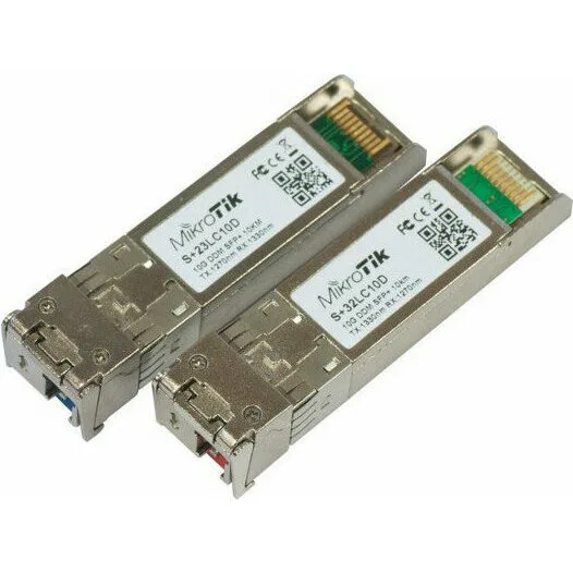 Оптические SFP+ модули MikroTik S+2332LC10D Оптические SFP+ модули MikroTik S+2332LC10D