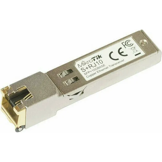 Оптический RJ-45 SFP+ модуль MikroTik S+RJ10 Оптический RJ-45 SFP+ модуль MikroTik S+RJ10