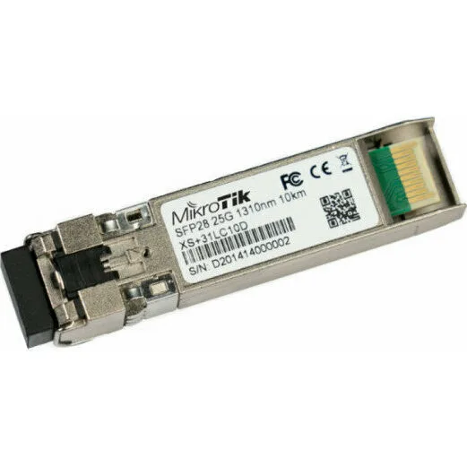 Оптический SFP/SFP+/SFP28 модуль MikroTik XS+31LC10D Оптический SFP/SFP+/SFP28 модуль MikroTik XS+31LC10D